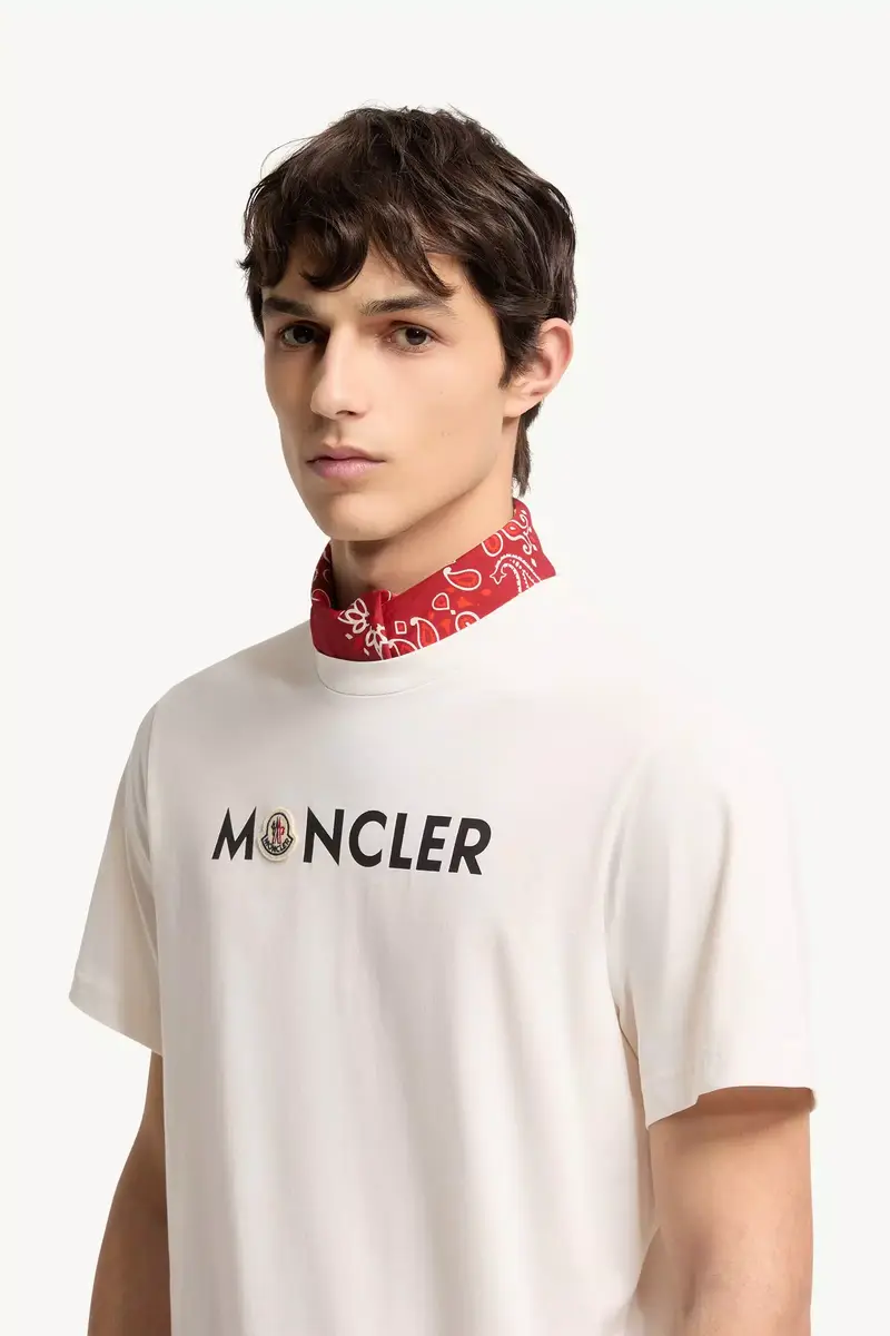 Moncler Logo Cotton T-shirt | Thumbnail 3 Moncler Logo Cotton T-shirt | Thumbnail 3