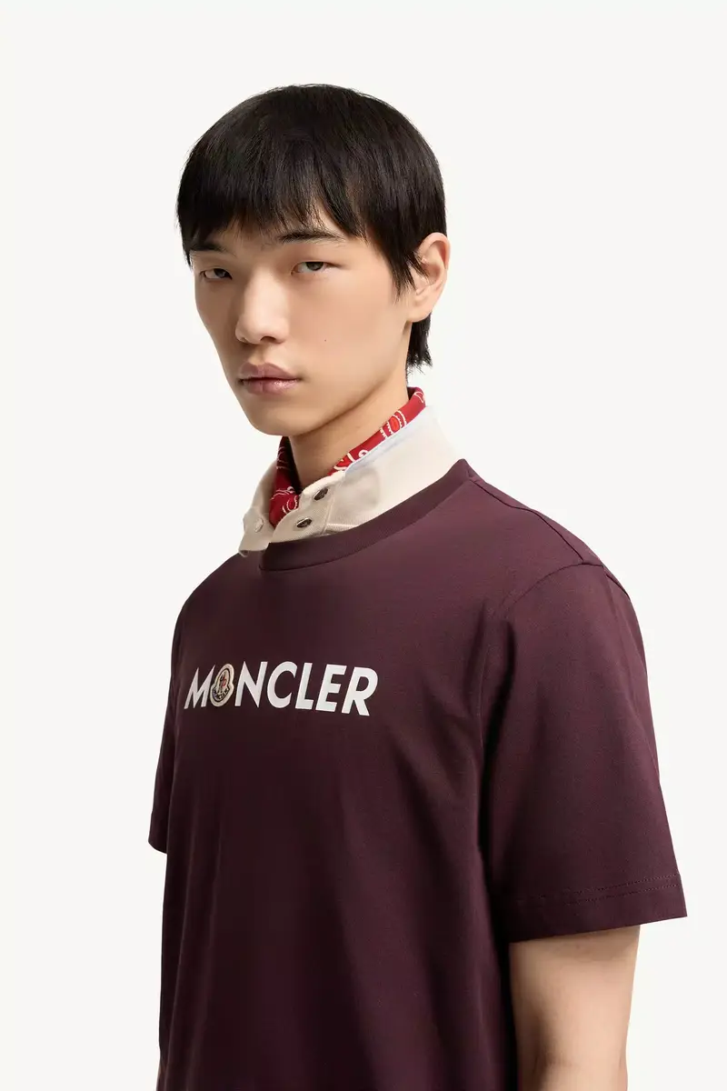 Moncler Logo Cotton T-shirt | Thumbnail 4