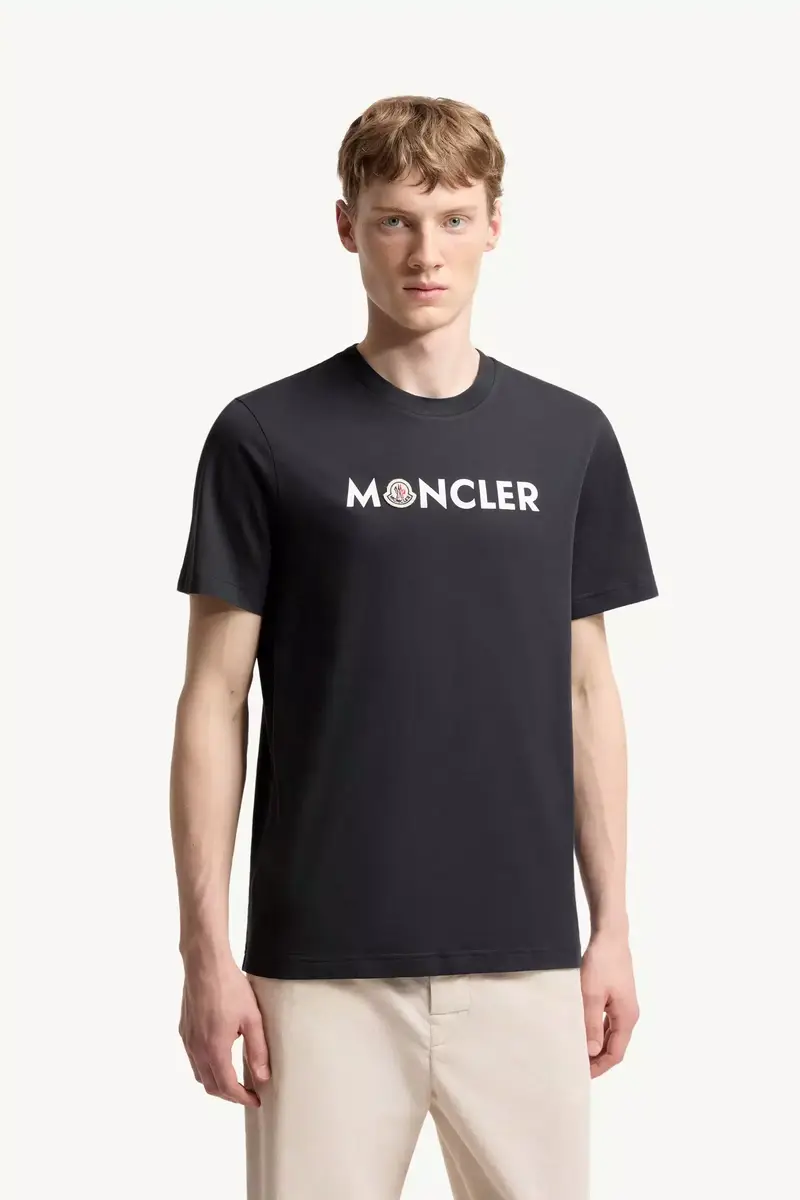 Moncler Logo Cotton T-shirt | Thumbnail 5 Moncler Logo Cotton T-shirt | Thumbnail 5