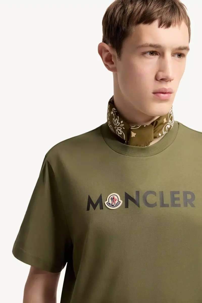 Moncler Logo Cotton T-shirt | Thumbnail 7