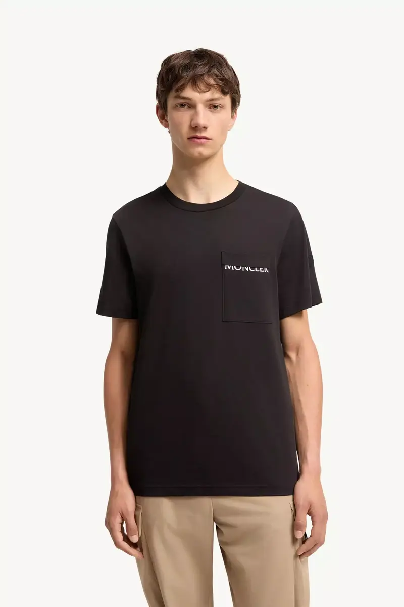 Moncler Logo Cotton Jersey T-shirt | Thumbnail 4