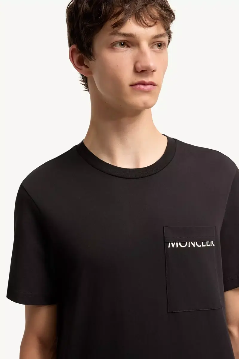 Moncler Logo Cotton Jersey T-shirt | Thumbnail 6
