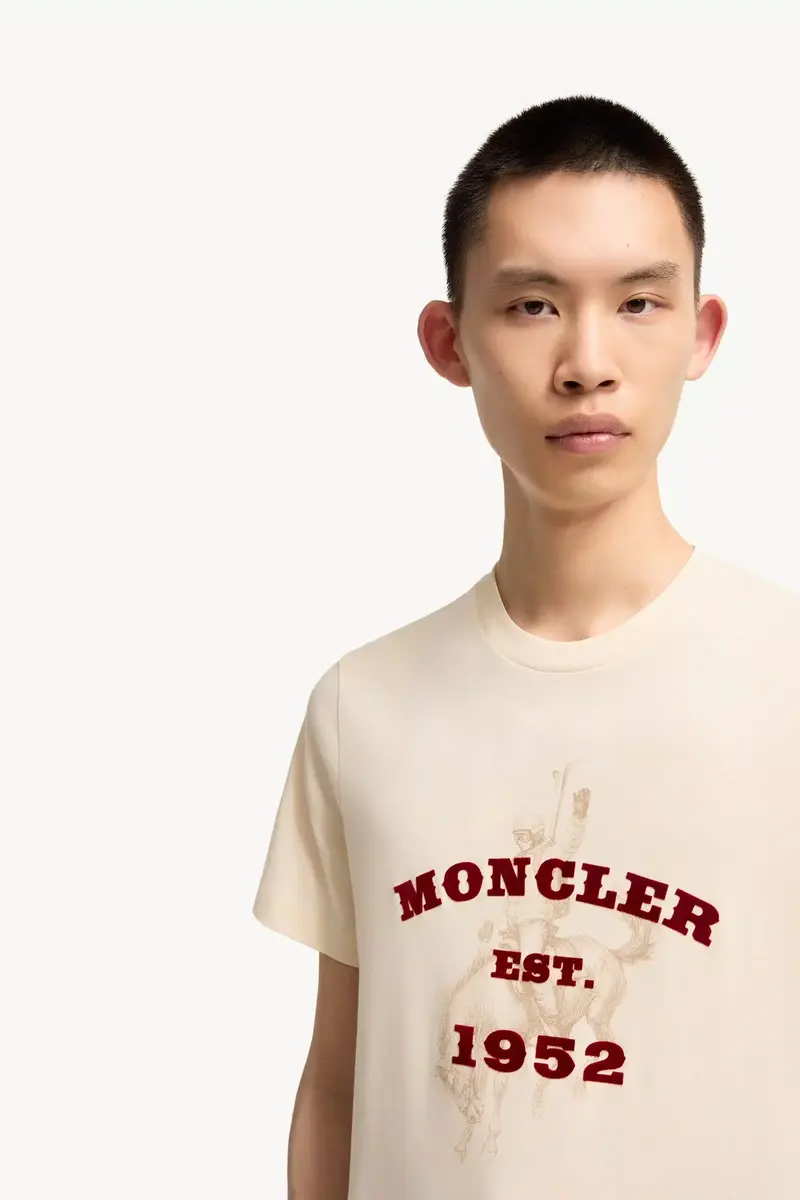 Moncler Horse Print Cotton Jersey T-shirt | Thumbnail 7