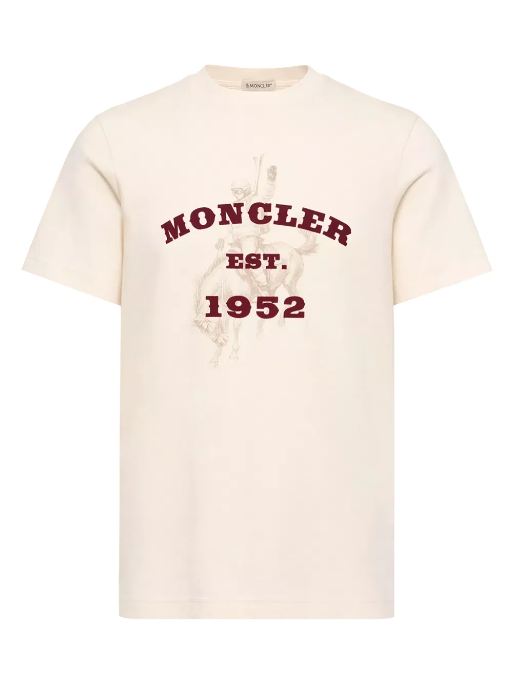 Moncler Horse Print Cotton Jersey T-shirt