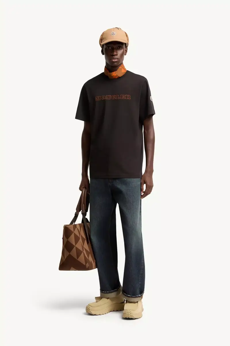Moncler Logo Cotton Jersey T-shirt | Thumbnail 3