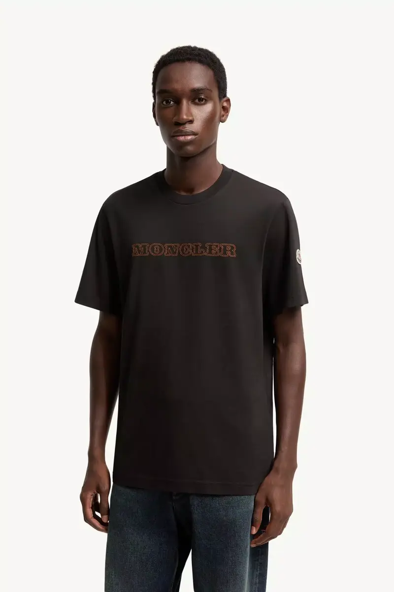 Moncler Logo Cotton Jersey T-shirt | Thumbnail 5