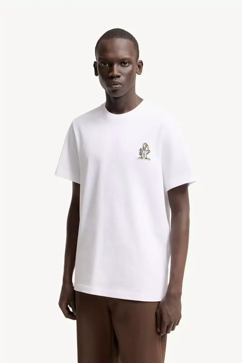 Moncler Logo Cotton T-shirt | Thumbnail 4