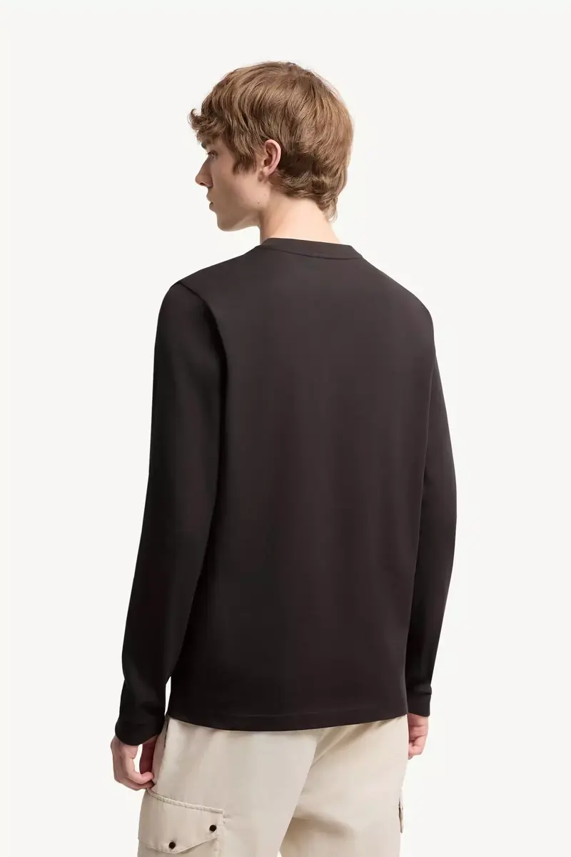 Moncler Cotton Jersey Long Sleeve T-shirt | Thumbnail 6 Moncler Cotton Jersey Long Sleeve T-shirt | Thumbnail 6