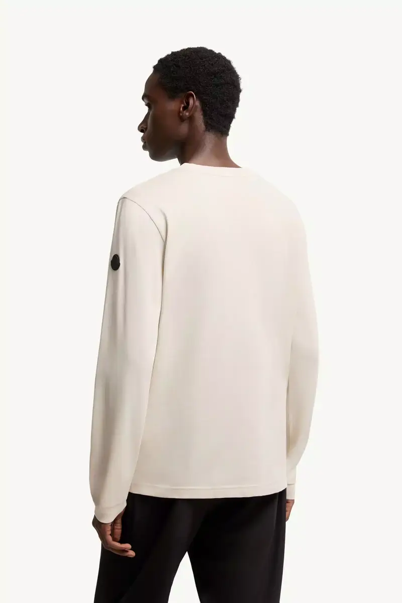 Moncler Logo Cotton Long Sleeve T-shirt | Thumbnail 5 Moncler Logo Cotton Long Sleeve T-shirt | Thumbnail 5