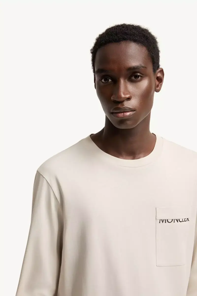 Moncler Logo Cotton Long Sleeve T-shirt | Thumbnail 6 Moncler Logo Cotton Long Sleeve T-shirt | Thumbnail 6