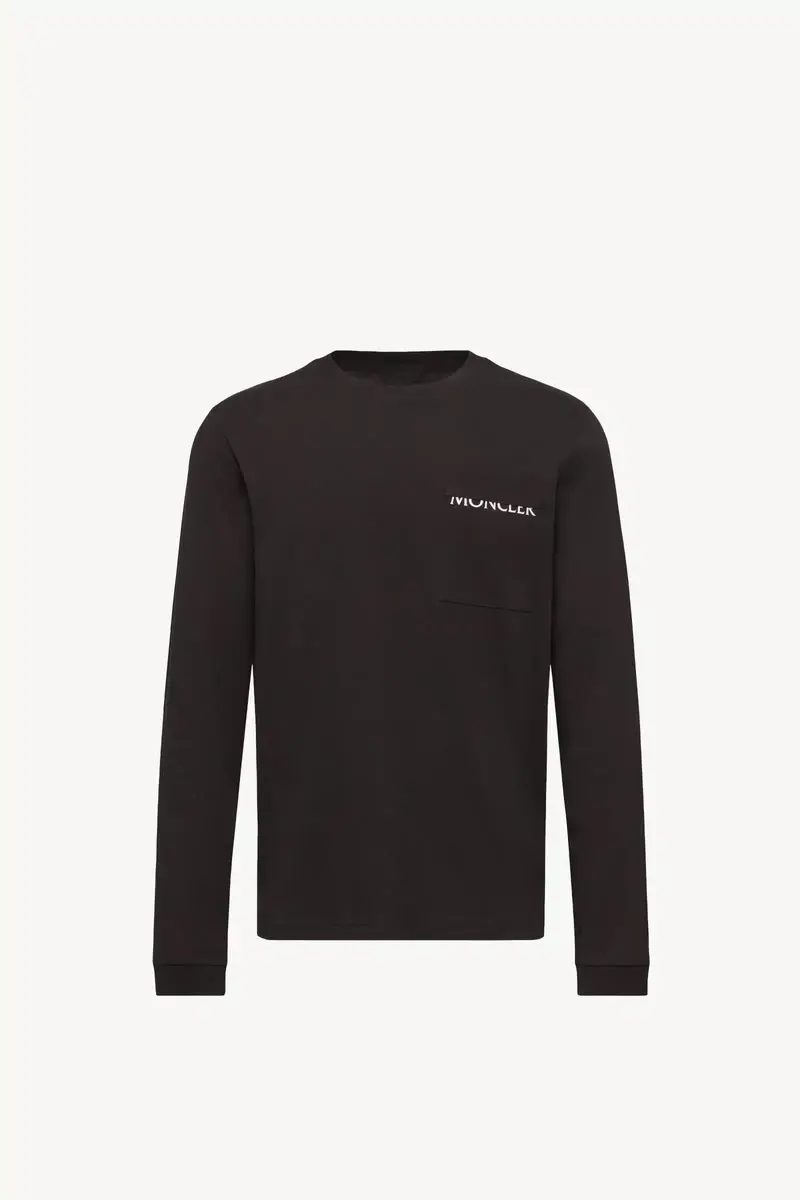 Moncler Logo Cotton Long Sleeve T-shirt | Thumbnail 2 Moncler Logo Cotton Long Sleeve T-shirt | Thumbnail 2