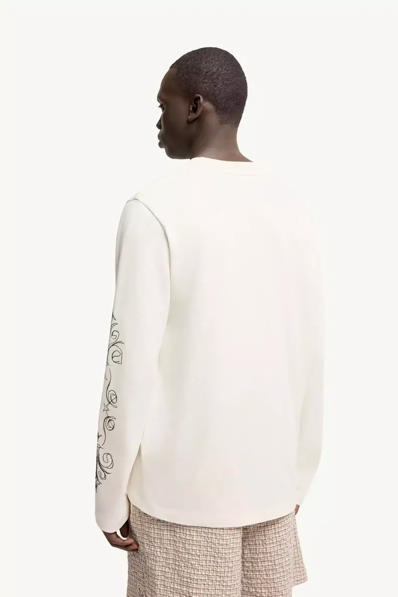 Moncler Logo Motif Cotton Long Sleeve T-shirt | Thumbnail 6 Moncler Logo Motif Cotton Long Sleeve T-shirt | Thumbnail 6