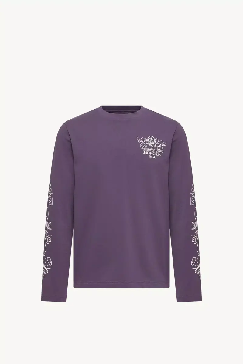 Moncler Logo Motif Cotton Long Sleeve T-shirt | Thumbnail 2