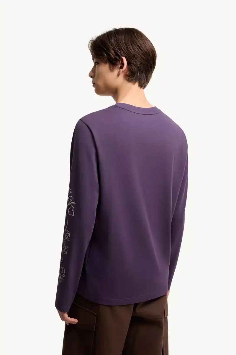 Moncler Logo Motif Cotton Long Sleeve T-shirt | Thumbnail 6
