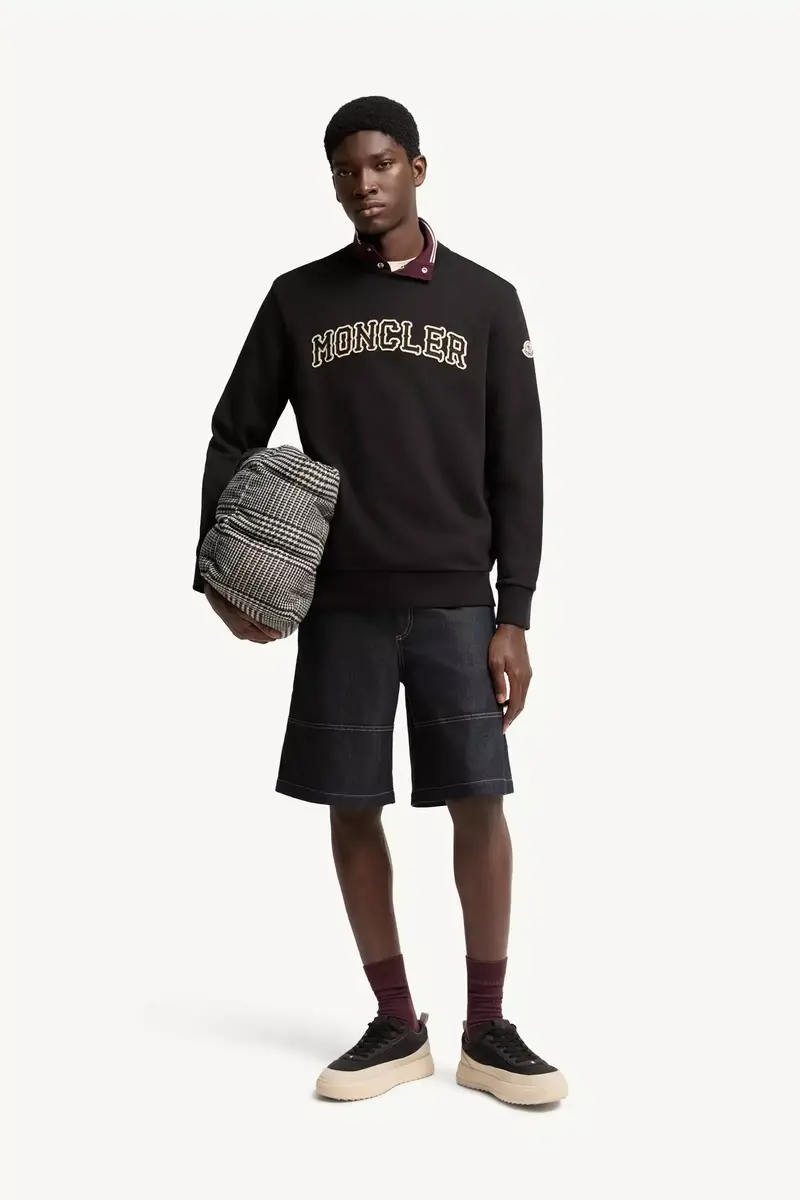 Moncler Logo Cotton Sweatshirt | Thumbnail 3 Moncler Logo Cotton Sweatshirt | Thumbnail 3