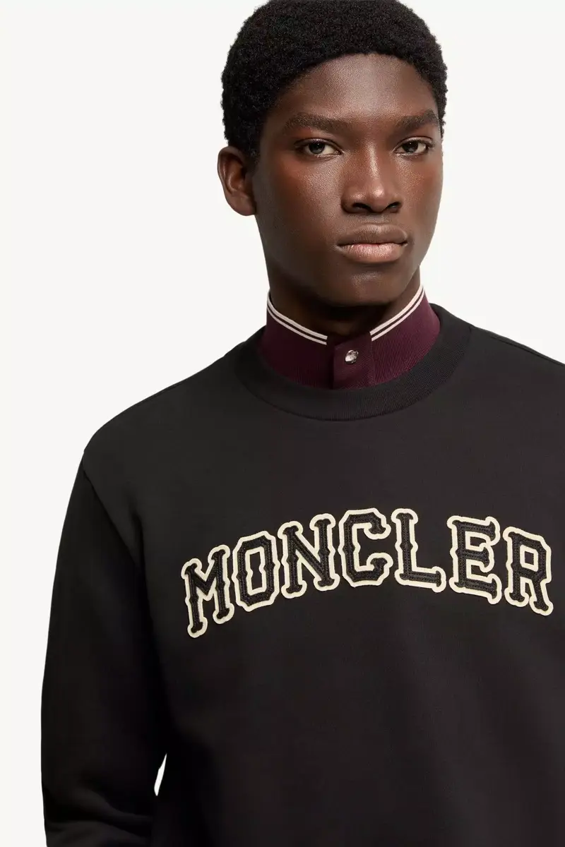 Moncler Logo Cotton Sweatshirt | Thumbnail 7 Moncler Logo Cotton Sweatshirt | Thumbnail 7