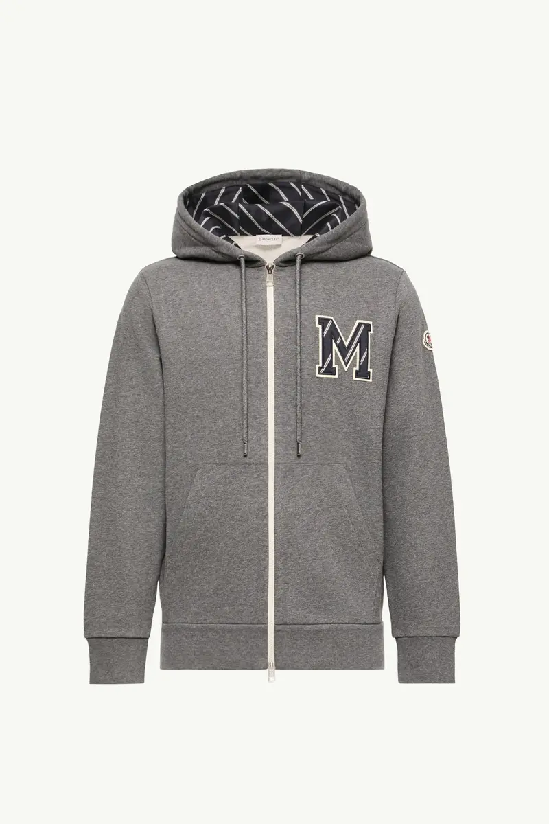 Moncler Monogram Cotton Zip-up Hoodie | Thumbnail 2 Moncler Monogram Cotton Zip-up Hoodie | Thumbnail 2
