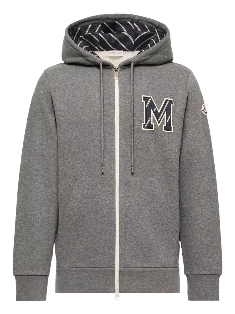 Monogram Cotton Zip-up Hoodie