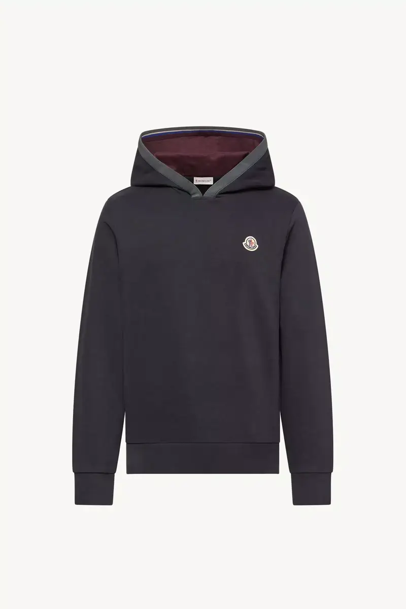 Moncler Brushed Cotton Logo Hoodie | Thumbnail 2 Moncler Brushed Cotton Logo Hoodie | Thumbnail 2