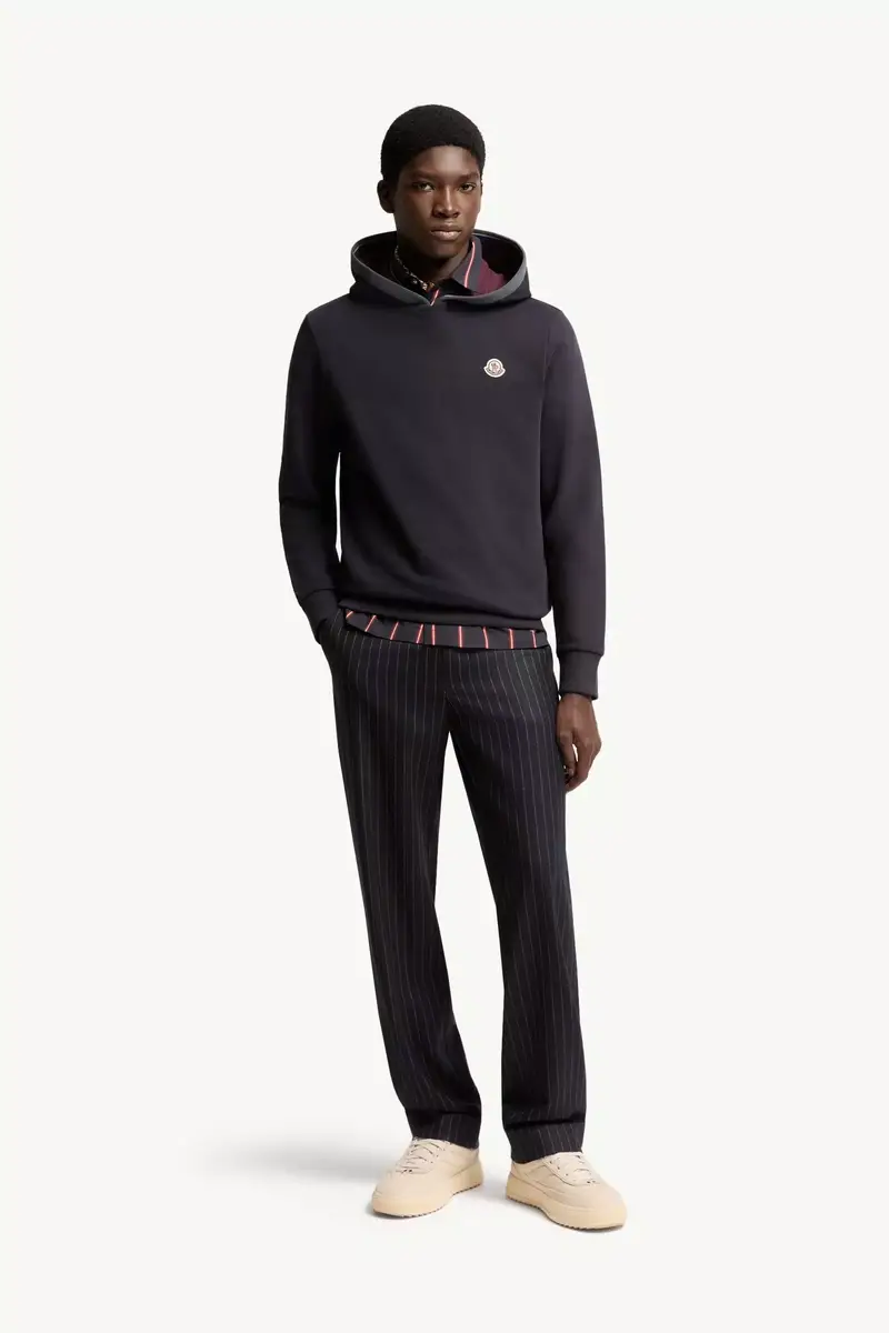 Moncler Brushed Cotton Logo Hoodie | Thumbnail 3 Moncler Brushed Cotton Logo Hoodie | Thumbnail 3