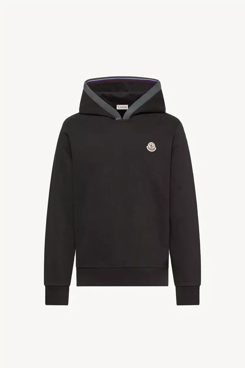 Moncler Brushed Cotton Logo Hoodie | Thumbnail 2 Moncler Brushed Cotton Logo Hoodie | Thumbnail 2