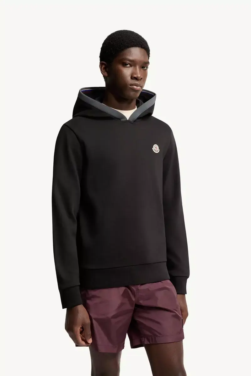 Moncler Brushed Cotton Logo Hoodie | Thumbnail 5 Moncler Brushed Cotton Logo Hoodie | Thumbnail 5