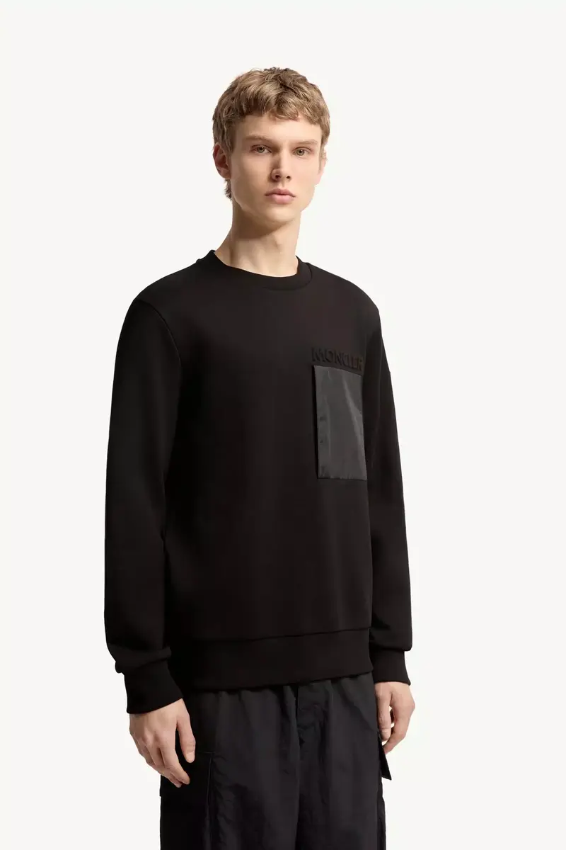 Moncler Cotton Logo Sweatshirt | Thumbnail 5 Moncler Cotton Logo Sweatshirt | Thumbnail 5