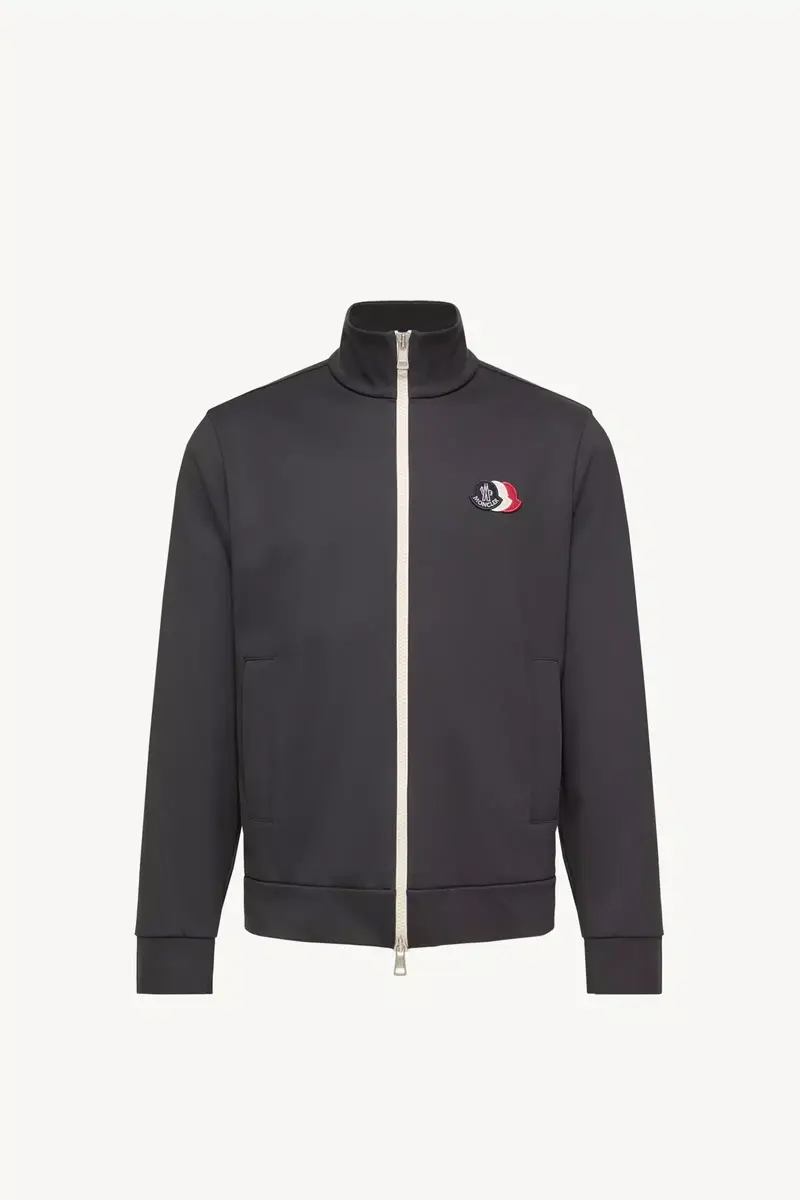 Moncler Tricolor Logo Zip-up Sweatshirt | Thumbnail 2 Moncler Tricolor Logo Zip-up Sweatshirt | Thumbnail 2