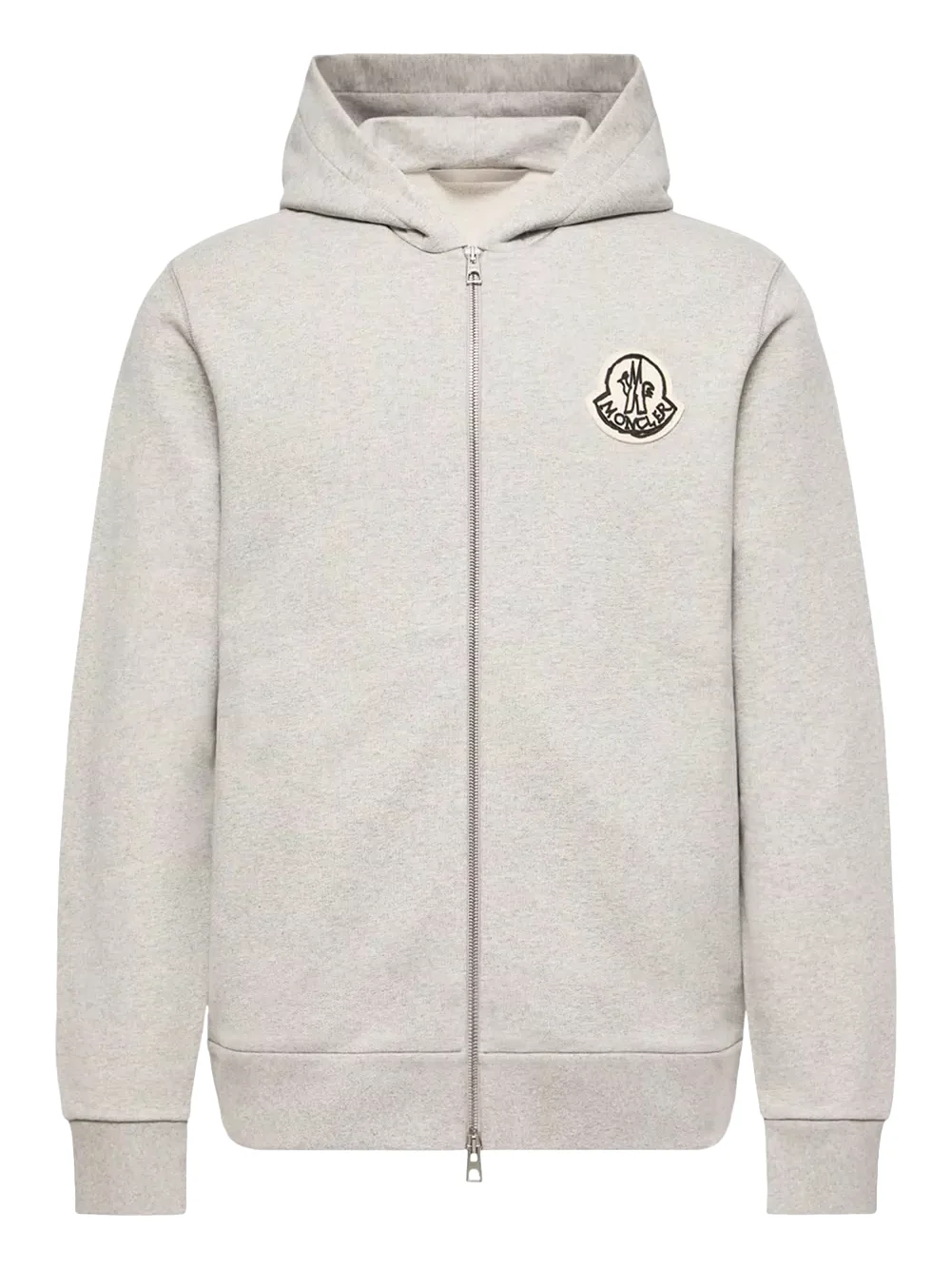 Sketched Logo Zip-up Cotton Hoodie