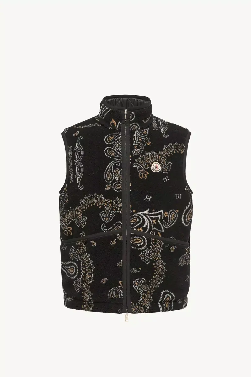 Moncler Reversible Paisley Print Padded Teddy Vest | Thumbnail 2 Moncler Reversible Paisley Print Padded Teddy Vest | Thumbnail 2