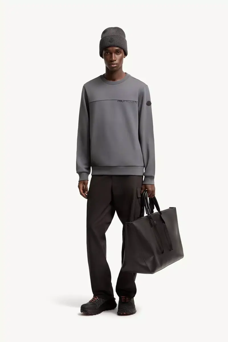 Moncler Logo Cotton Sweatshirt | Thumbnail 3 Moncler Logo Cotton Sweatshirt | Thumbnail 3