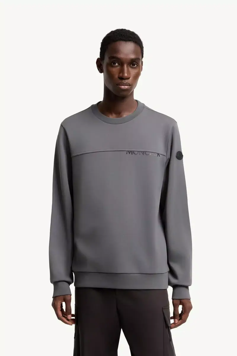 Moncler Logo Cotton Sweatshirt | Thumbnail 5 Moncler Logo Cotton Sweatshirt | Thumbnail 5