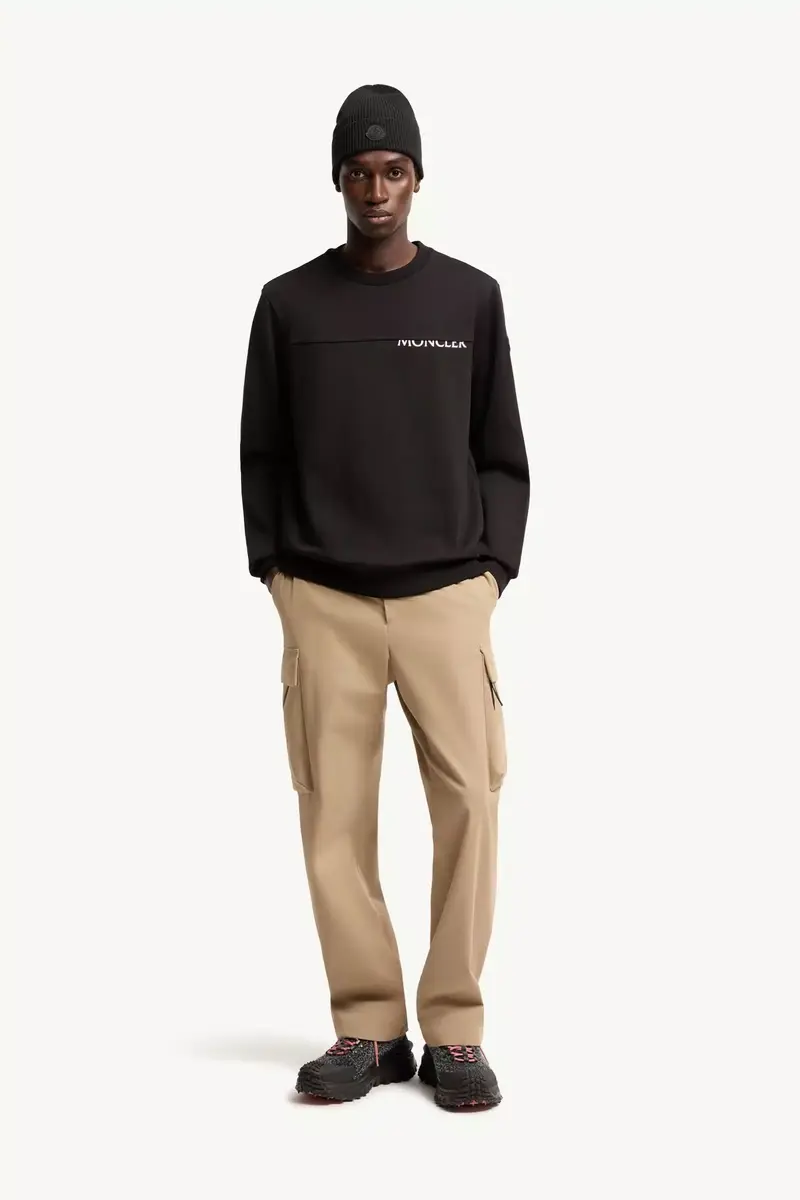 Moncler Logo Cotton Sweatshirt | Thumbnail 3 Moncler Logo Cotton Sweatshirt | Thumbnail 3