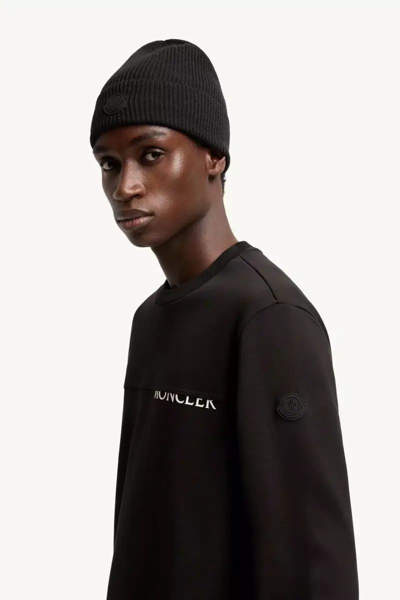 Moncler Logo Cotton Sweatshirt | Thumbnail 4 Moncler Logo Cotton Sweatshirt | Thumbnail 4
