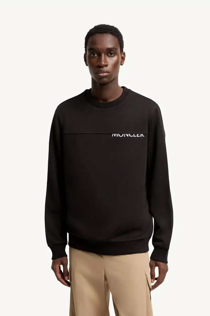 Moncler Logo Cotton Sweatshirt | Thumbnail 5 Moncler Logo Cotton Sweatshirt | Thumbnail 5