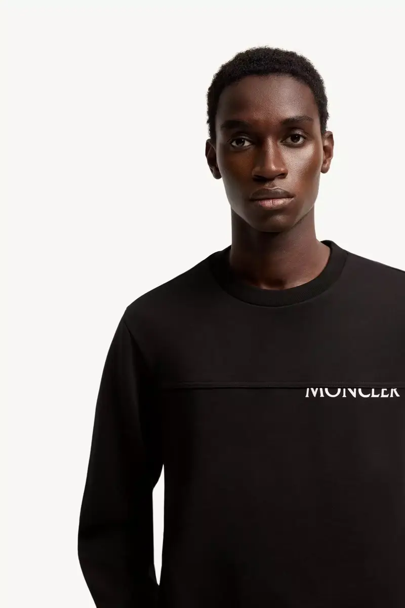 Moncler Logo Cotton Sweatshirt | Thumbnail 7 Moncler Logo Cotton Sweatshirt | Thumbnail 7