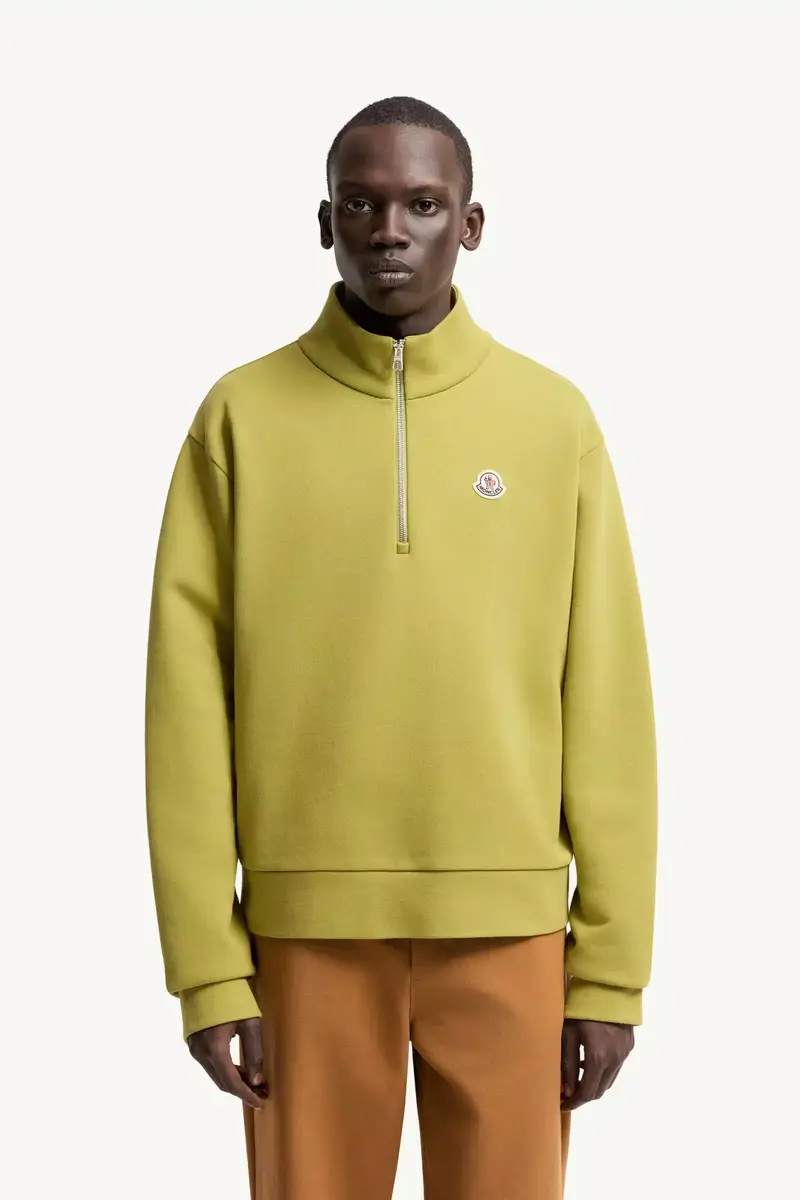 Moncler Logo Cotton Zip-up Sweatshirt | Thumbnail 5