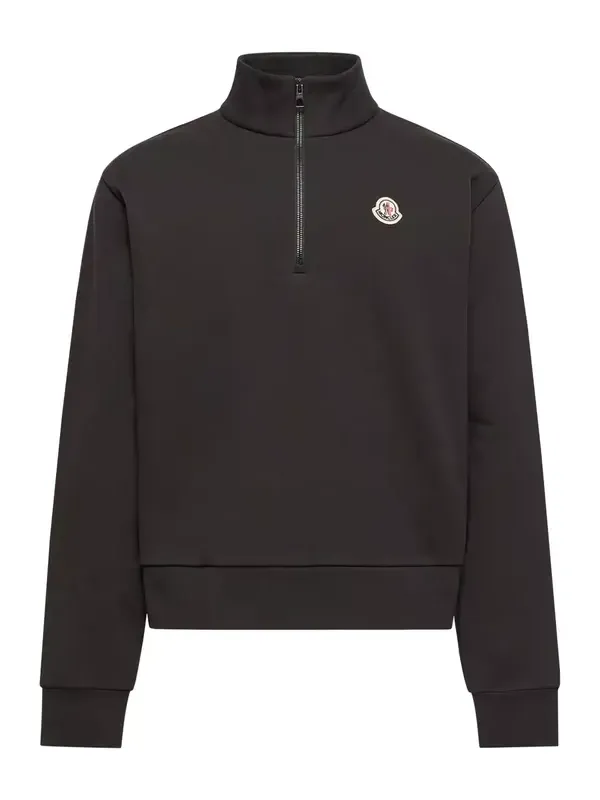 Logo Cotton Zip-up Sweatshirt