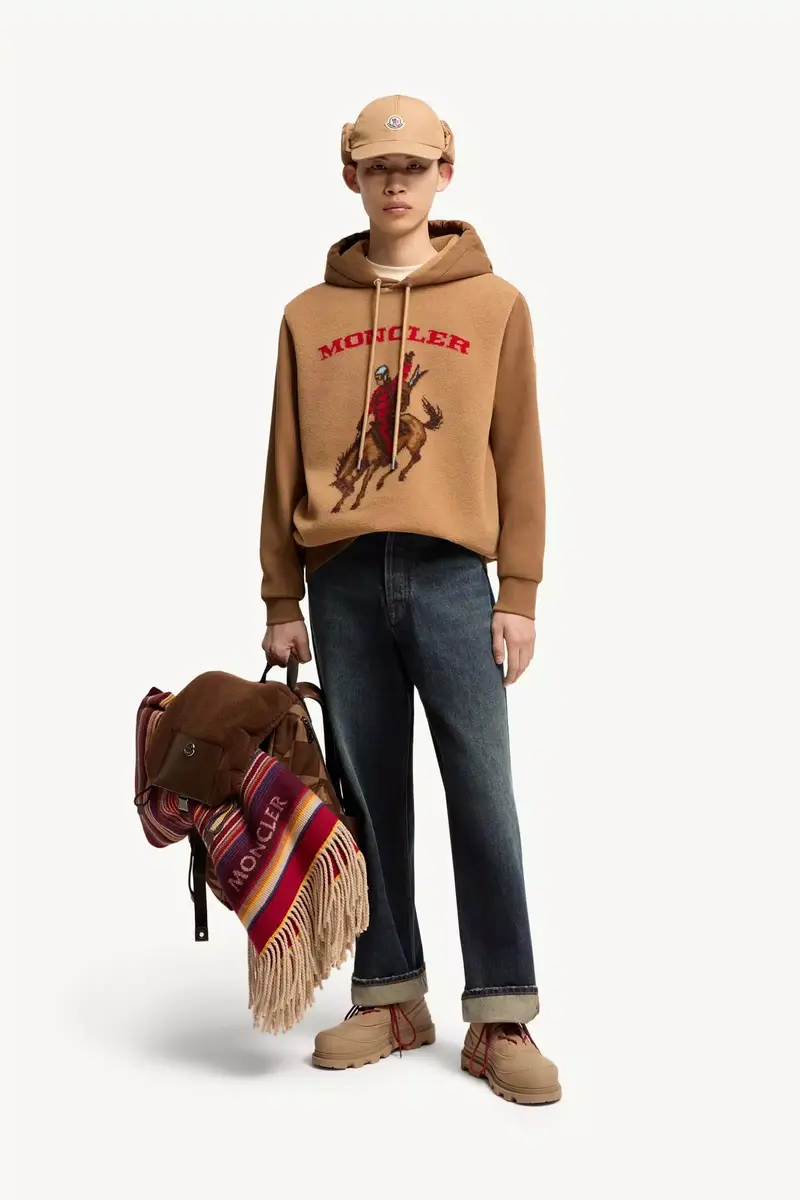 Moncler Horse Jacquard Teddy Hoodie | Thumbnail 3 Moncler Horse Jacquard Teddy Hoodie | Thumbnail 3