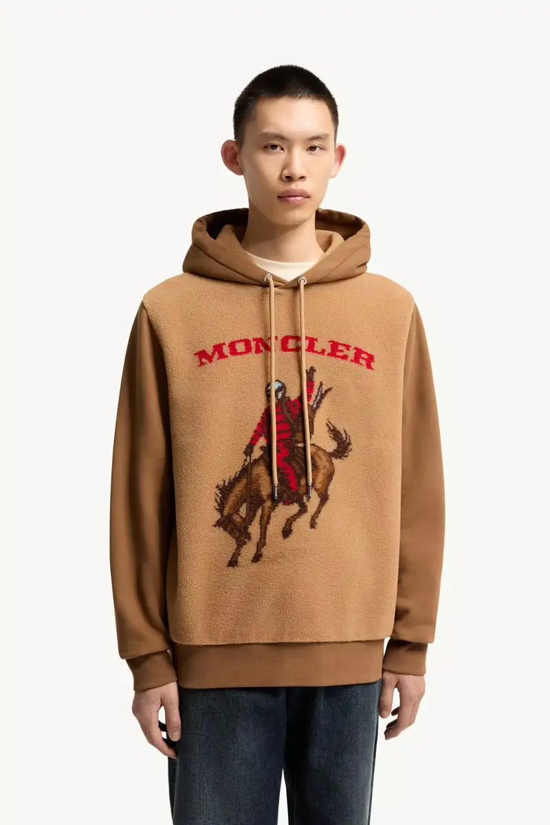 Moncler Horse Jacquard Teddy Hoodie | Thumbnail 5 Moncler Horse Jacquard Teddy Hoodie | Thumbnail 5