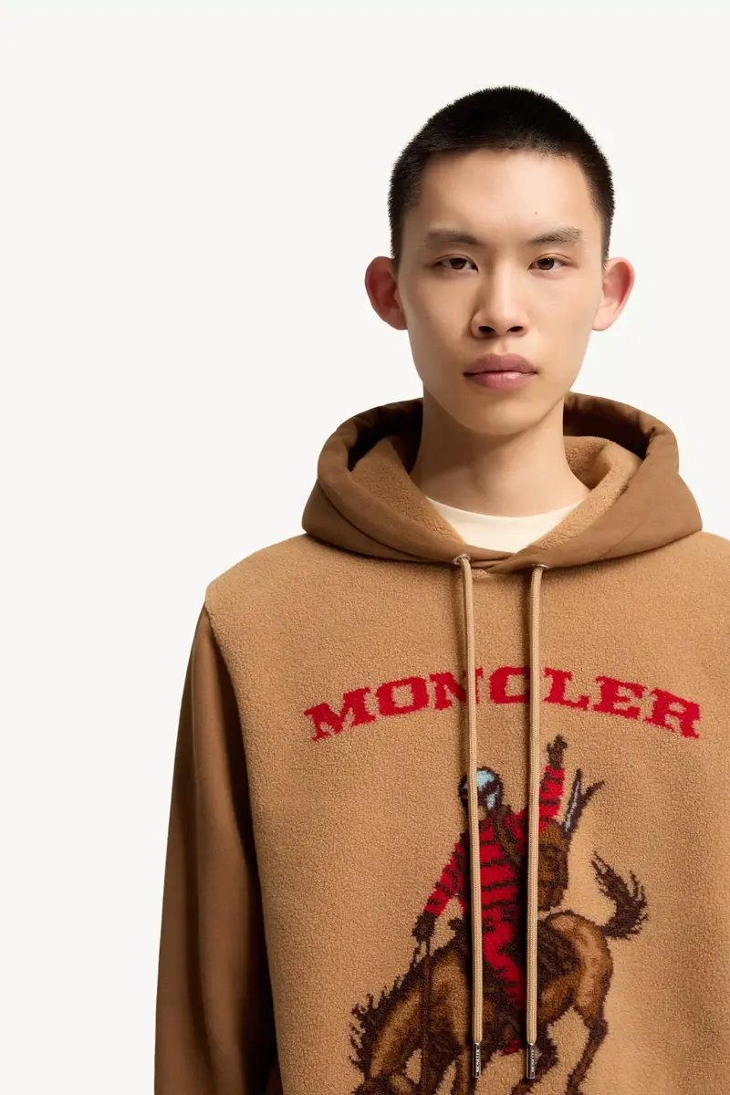 Moncler Horse Jacquard Teddy Hoodie | Thumbnail 7 Moncler Horse Jacquard Teddy Hoodie | Thumbnail 7