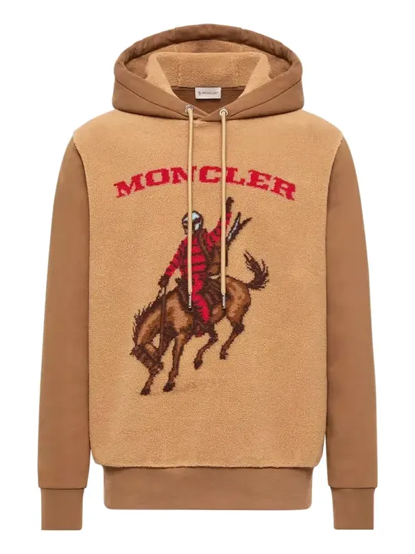 Horse Jacquard Teddy Hoodie Horse Jacquard Teddy Hoodie
