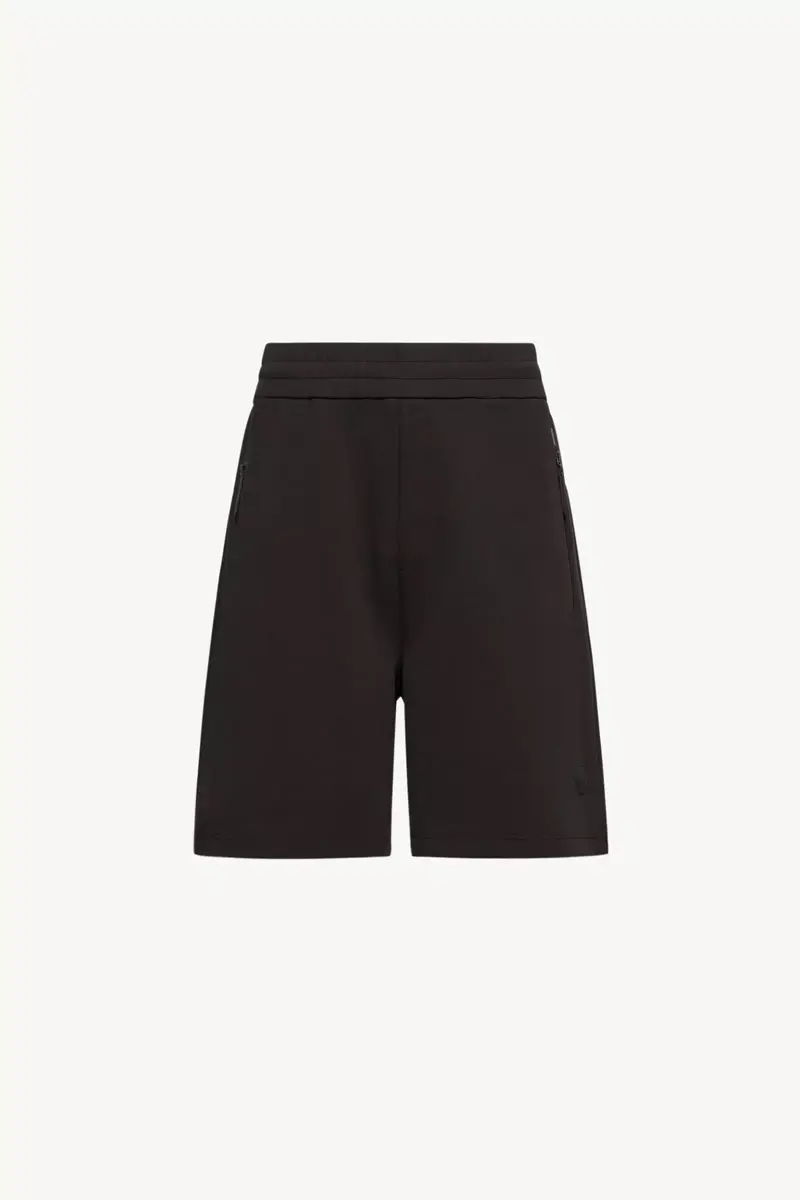 Moncler Interlock Cotton Blend Shorts | Thumbnail 2 Moncler Interlock Cotton Blend Shorts | Thumbnail 2