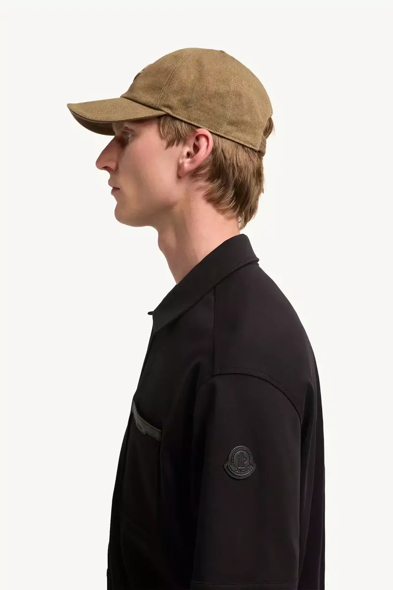 Moncler Leather Logo Cotton Short Sleeve Shirt | Thumbnail 4 Moncler Leather Logo Cotton Short Sleeve Shirt | Thumbnail 4