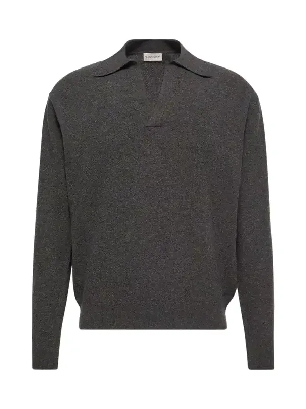 Wool & Cashmere Long Sleeve Polo Shirt Wool & Cashmere Long Sleeve Polo Shirt