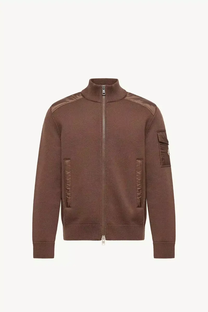 Moncler Padded Wool Zip-up Cardigan | Thumbnail 2
