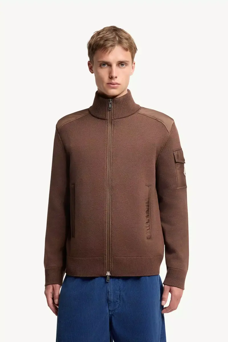 Moncler Padded Wool Zip-up Cardigan | Thumbnail 5