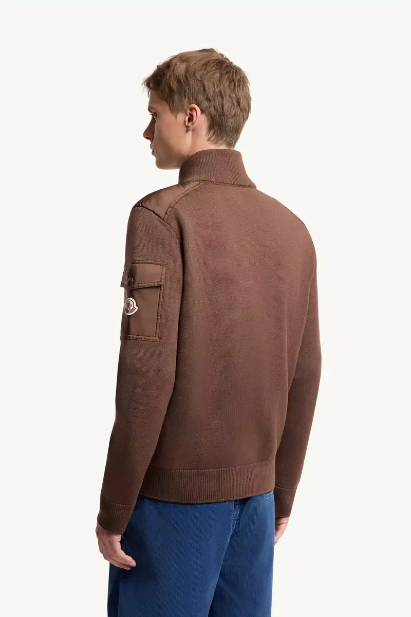 Moncler Padded Wool Zip-up Cardigan | Thumbnail 6
