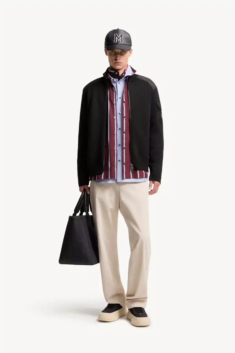 Moncler Padded Wool Zip-up Cardigan | Thumbnail 3 Moncler Padded Wool Zip-up Cardigan | Thumbnail 3
