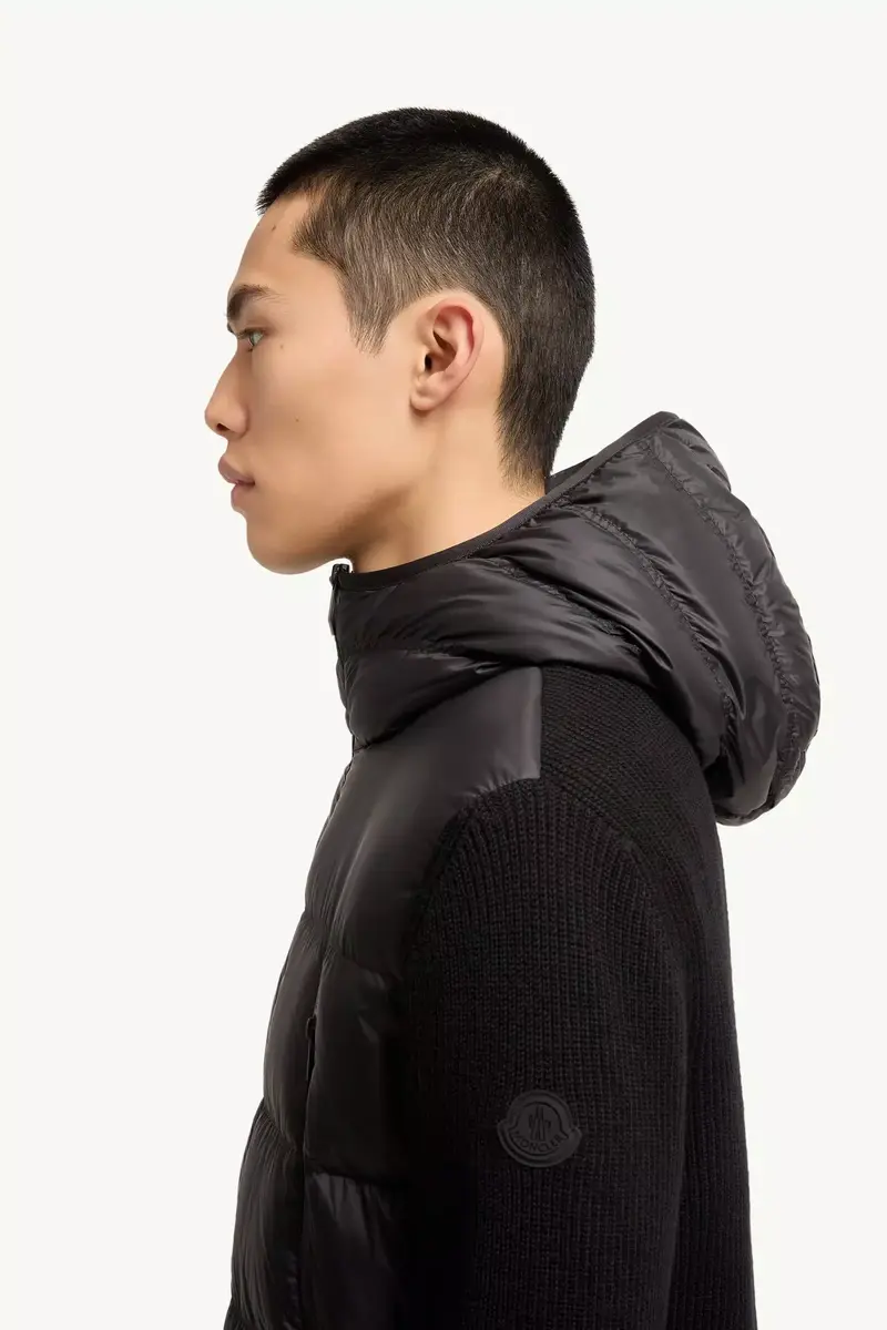 Moncler Wool Padded Zip-up Cardigan | Thumbnail 4